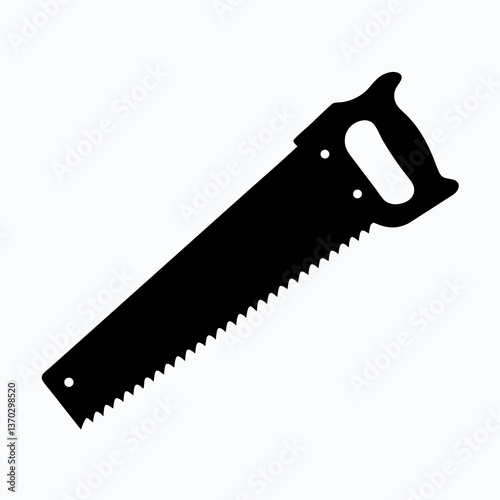 Cutting Edge: Hand Saw Silhouette for Carpentry and Woodworking Projects