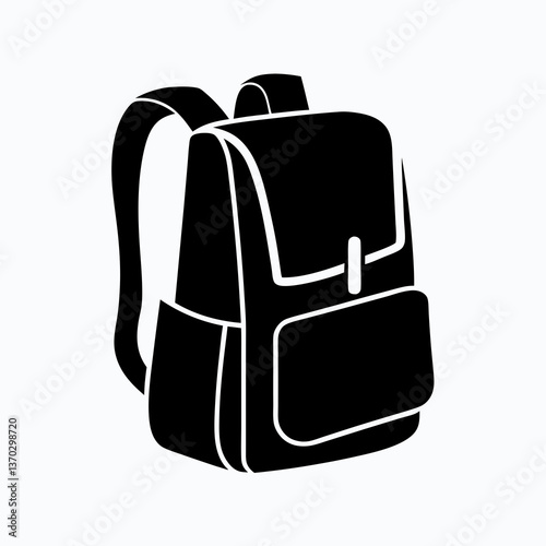 school bag silhouette