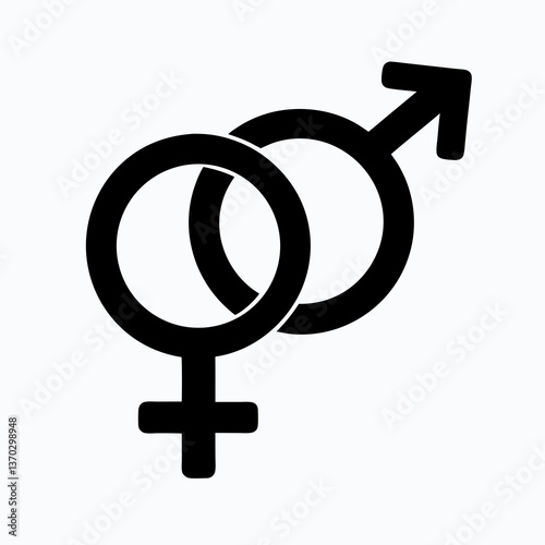 Gender Identity Equality Symbol - Transgender Pride Silhouette Concept