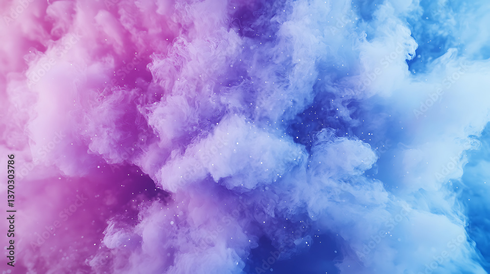 Fototapeta premium Dynamic colorful smoke explosion in a studio setting abstract visual art vibrant environment high perspective