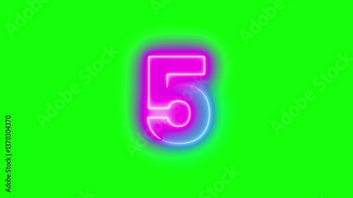 10 to 0, Ten to zero countdown pink and blue glow neon animation running animated numbers 10-0, 10 to 0 second modern digital countdown 4K timer neon light style on a black background.	
