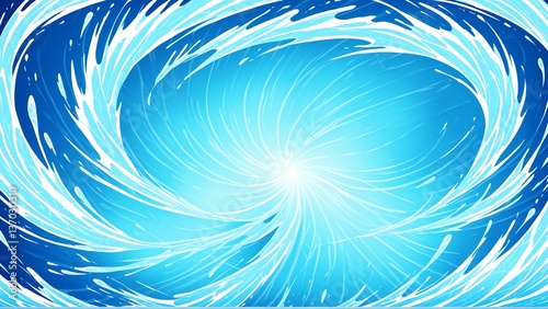 xplosive Water Splash and Wave Effect Illustration Background in Blue Gradient
青いグラデーションで描かれた水の爆発と波のエフェクト背景イラスト