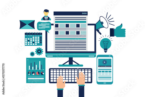 Guest blogging concept 