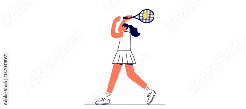 A woman tennis player with a racquet