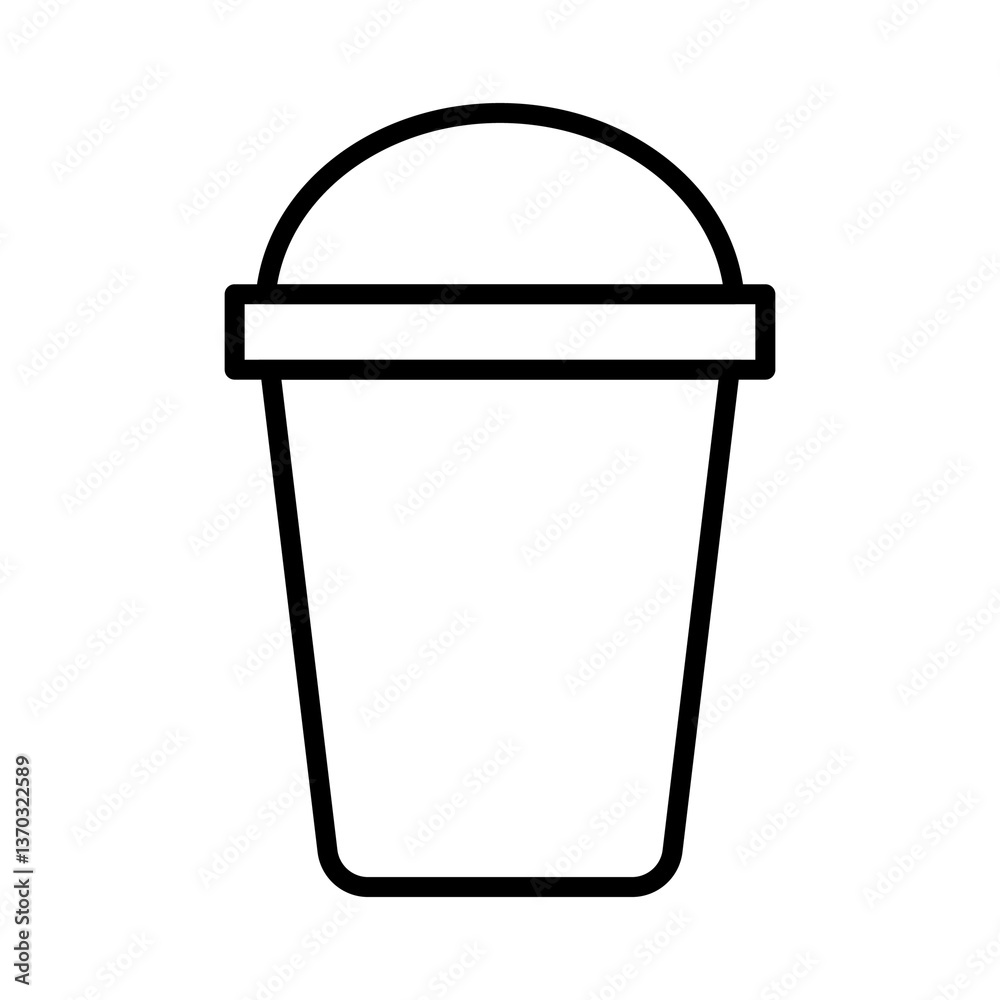 Illustration of a black coffee cup icon on a white background Illustration of a black coffee cup icon on a white background