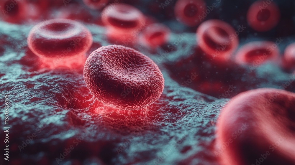 Fototapeta premium Microscopic View of Red Blood Cells