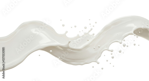 Isolated Milk Splash