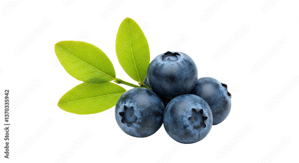 Isolated Blueberries Isolated Blueberries