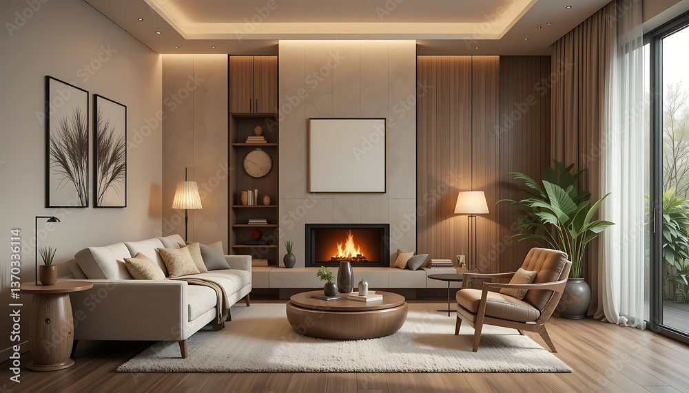 Fototapeta premium modern living room