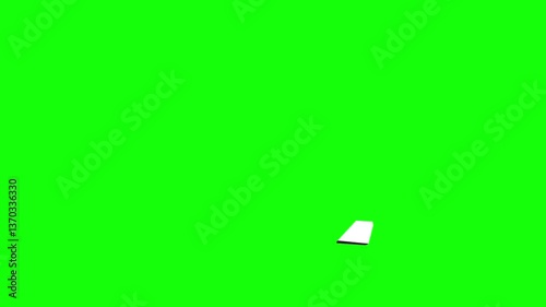 3d animation of a tearing chain on a green screen