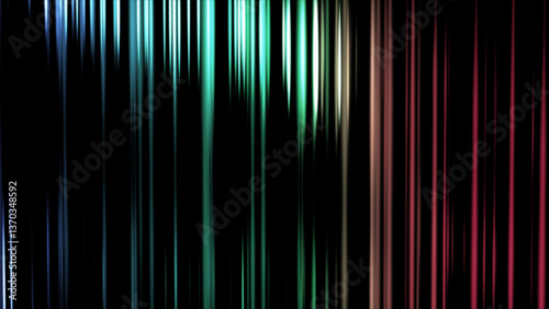 Abstract multicolor striped lines motion background. Simple looping background with a pattern of vertical straight streaks lines moving