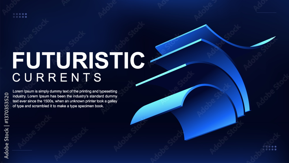 Φωτογραφία Futuristic Blue Flow – Abstract Digital Wave Background with Neon Glow & Cyber A