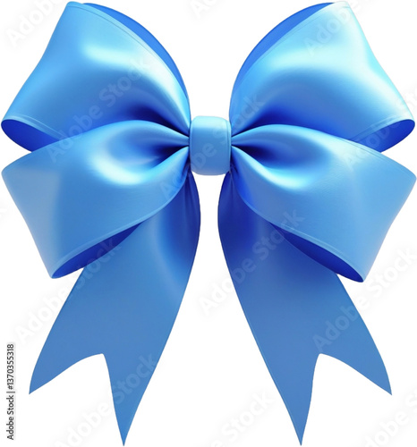 blue ribbon bow