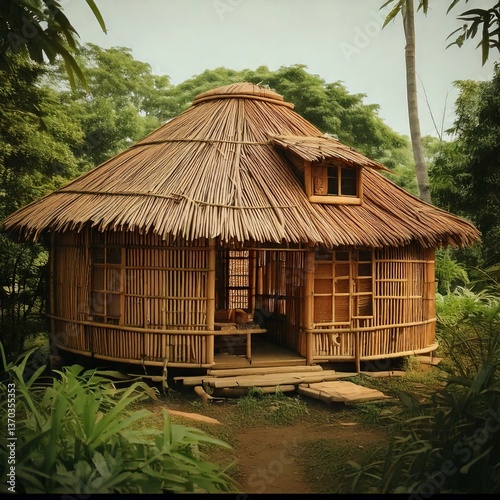 Bamboo house