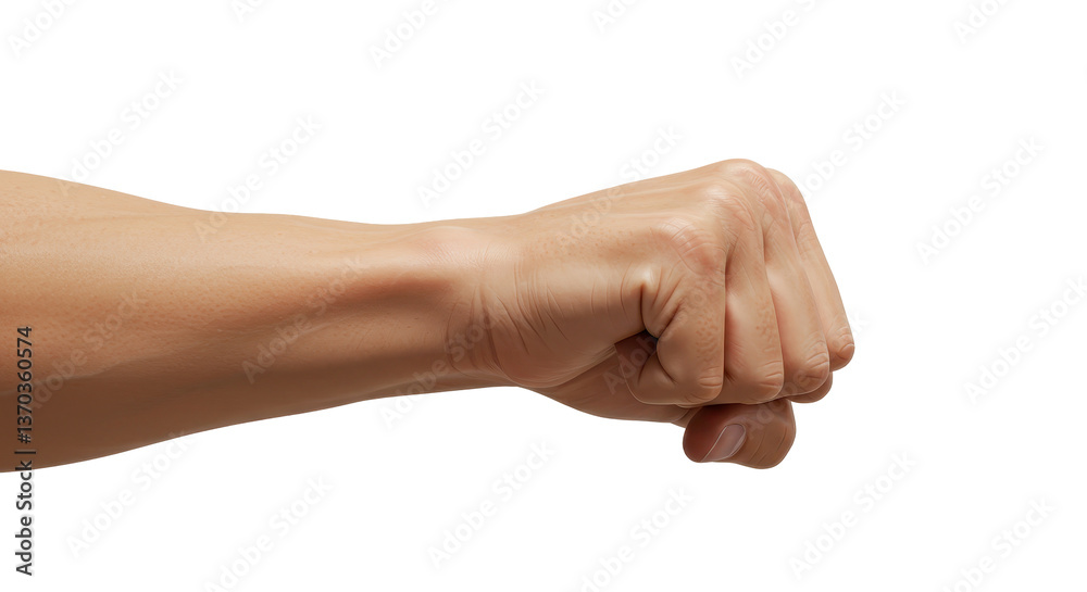 Isolated Clenched Fist Isolated Clenched Fist