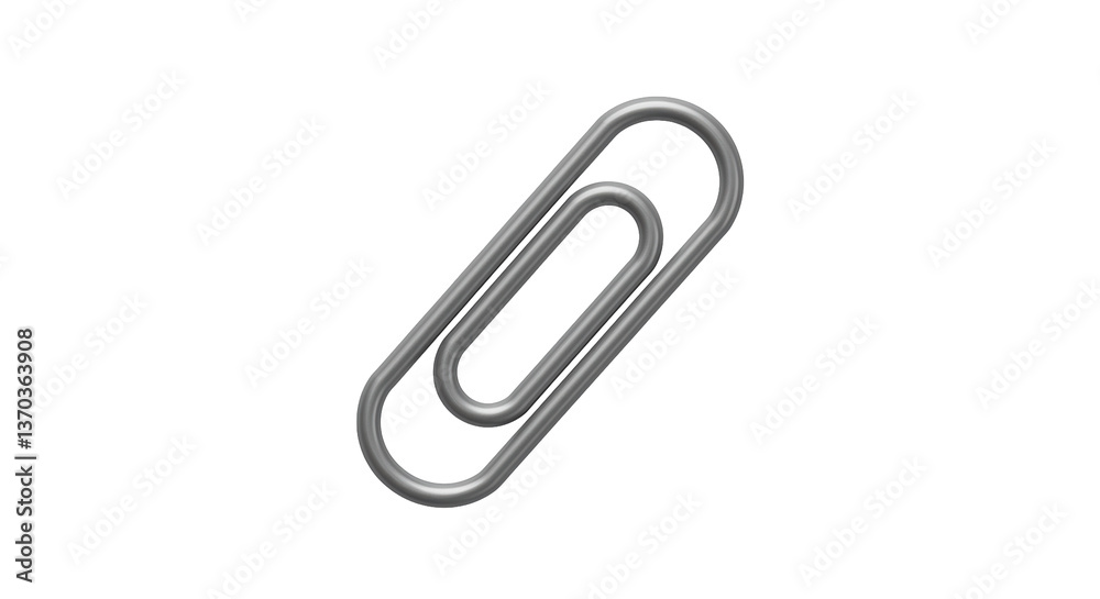 Isolated Paper Clip Isolated Paper Clip