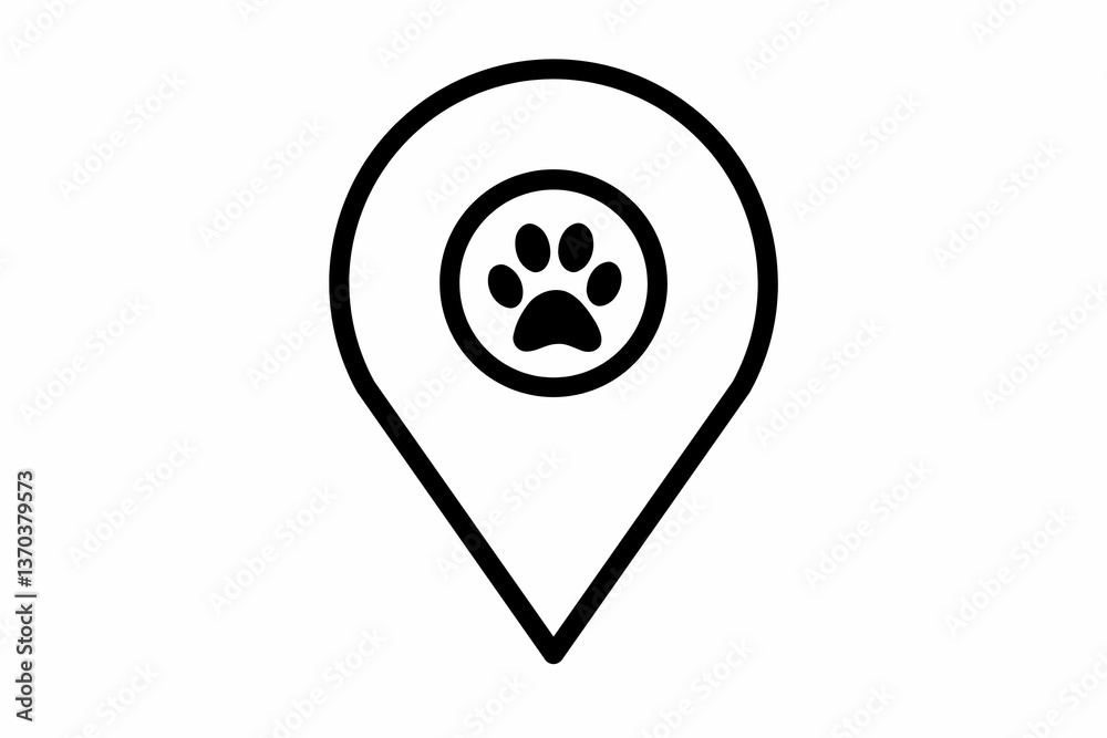 Icon of zoo location, icon of zoo location map, map icon of zoo, 