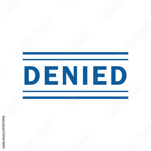 blue denied rubber stamp, flat education label minimalist design for digital and print projects
 Graphic Design Icons Making a Huge Impact on Visual Aesthetics