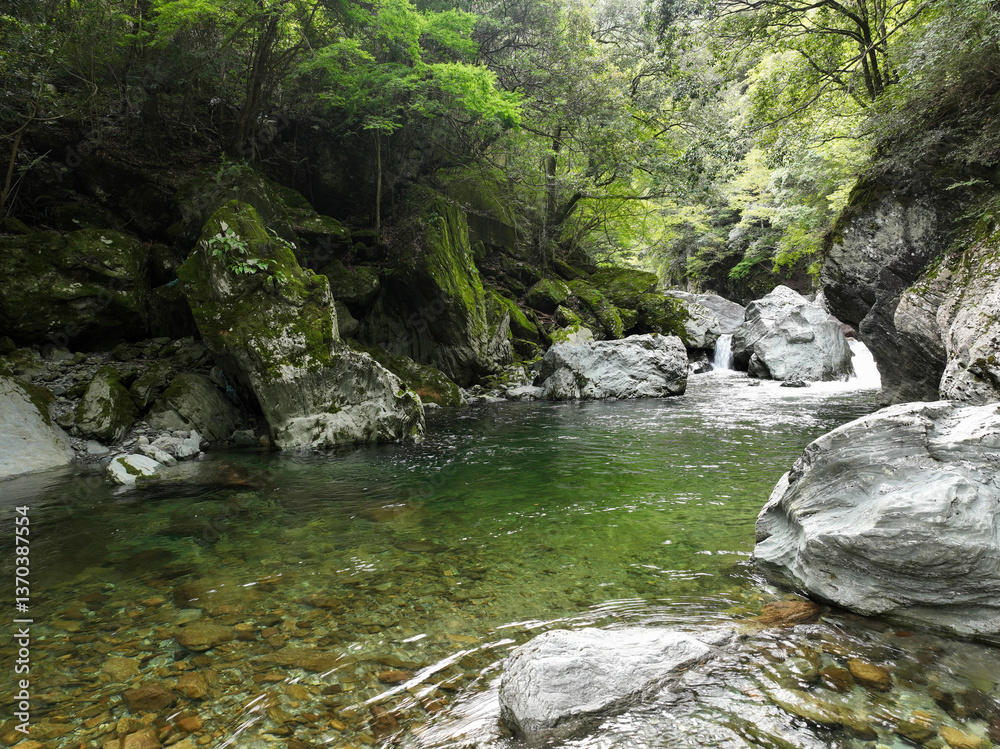 愛媛県西条市 三碧峡の風景