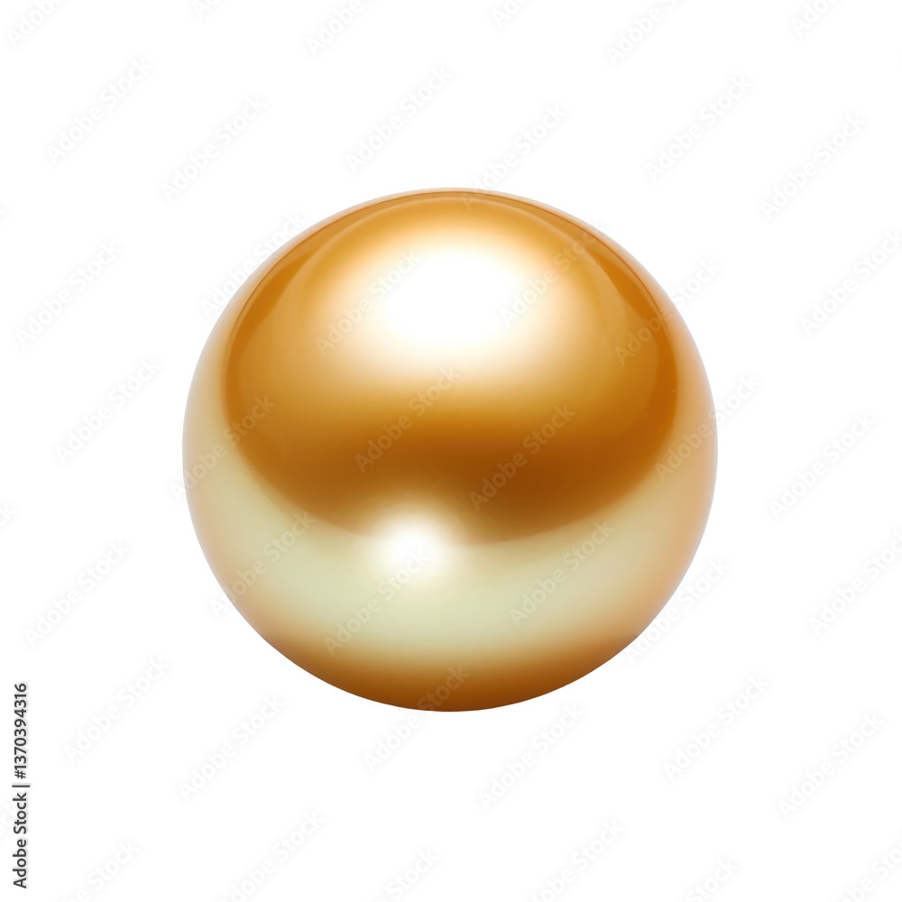 Obraz premium Rare Golden Seahorse on transparent background