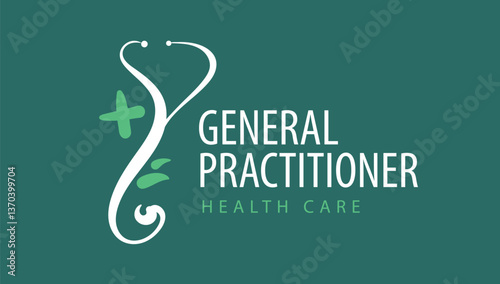 Logo for general practitioner. Vector illustration