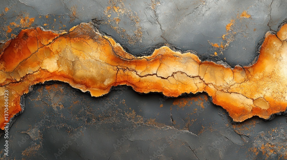 Natural stone texture with orange veins Natural stone texture with orange veins