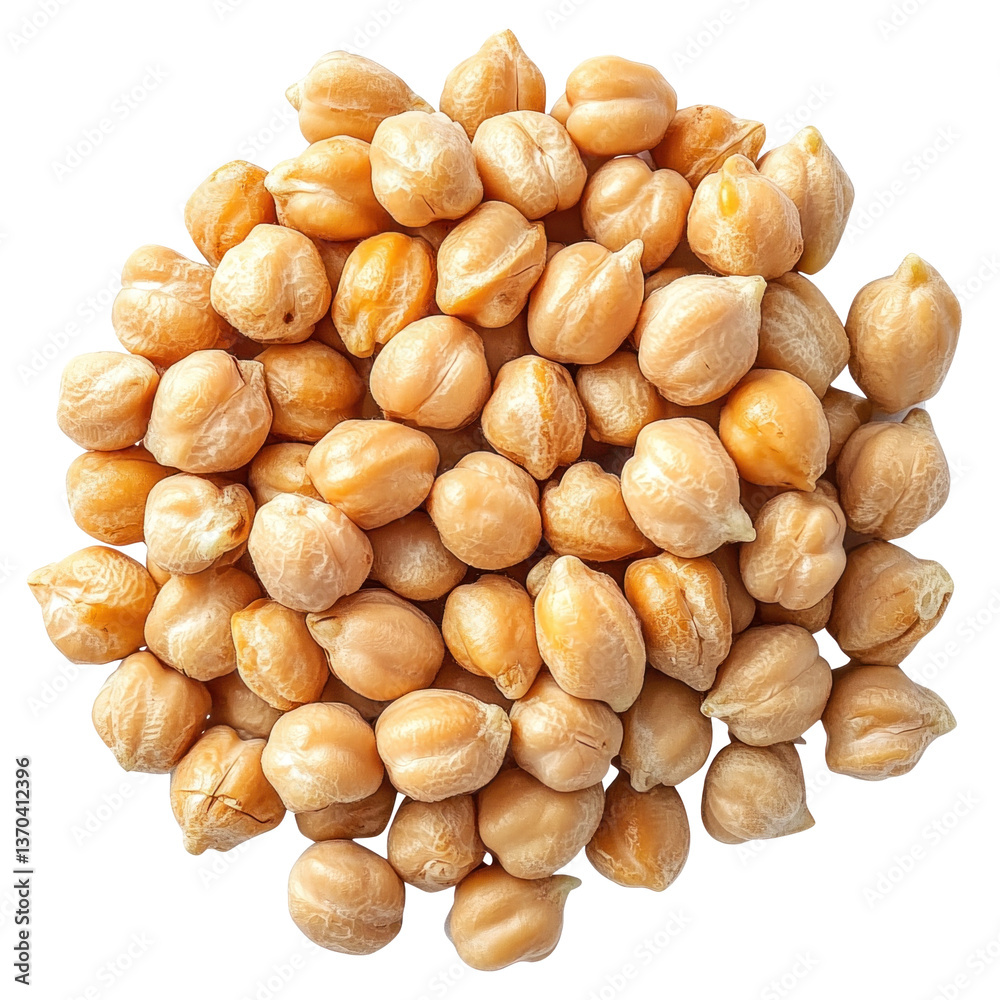 High-Quality Raw Chickpeas on transparent background High-Quality Raw Chickpeas on transparent background