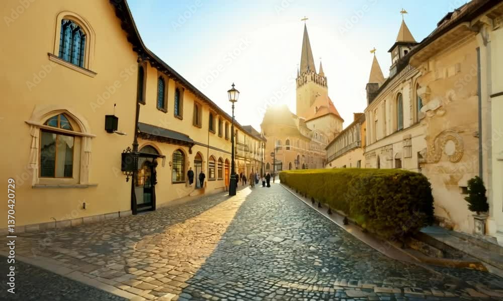 Medieval streets of Paris.France Video Medieval streets of Paris.France Video