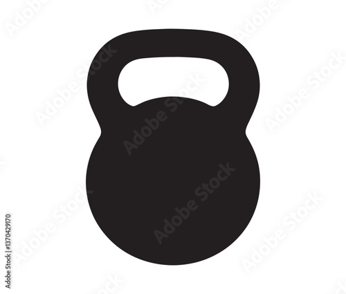 Dumbbell isolated on white background. Weight isolated on white background. strength training kettlebell workout design