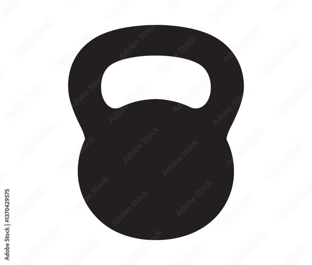 Fototapeta premium Dumbbell isolated on white background. Weight isolated on white background. strength training kettlebell workout design