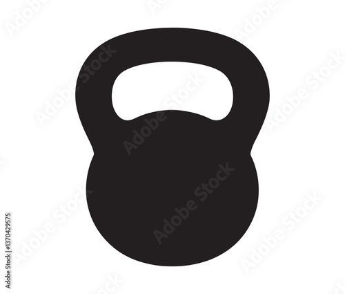 Dumbbell isolated on white background. Weight isolated on white background. strength training kettlebell workout design
