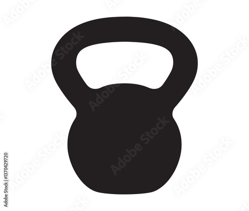 Dumbbell isolated on white background. Weight isolated on white background. strength training kettlebell workout design