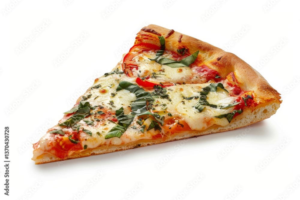 Slice of iconic Italian pizza Slice of iconic Italian pizza