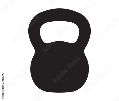 Dumbbell isolated on white background. Weight isolated on white background. strength training kettlebell workout design