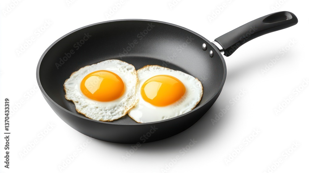 Cooking Fried Eggs in Frying Pan for Delicious Breakfast Meal Cooking Fried Eggs in Frying Pan for Delicious Breakfast Meal