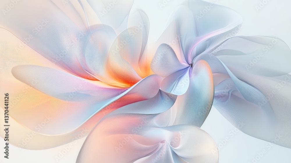 Abstract Soft Flowing Shapes in Pastel Colors with Subtle Gradients and Fluid Movements for Modern Design Concepts Abstract Soft Flowing Shapes in Pastel Colors with Subtle Gradients and Fluid Movements for Modern Design Concepts