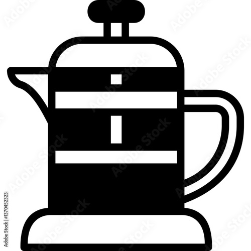 French Press glyph icon