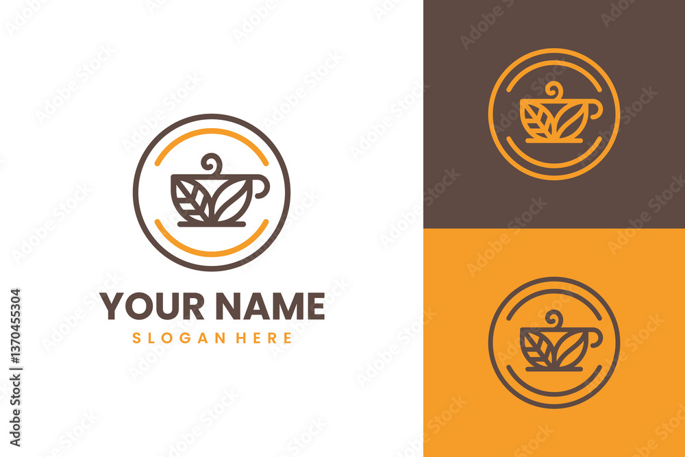 Fototapeta premium Coffe Tea Logo Design Vector