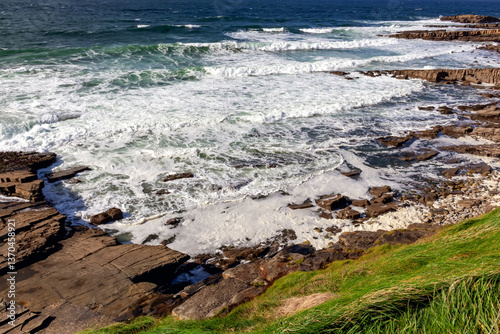 Obraz na płótnie Atlantic Ocean coastline landscape of Ireland. w salonie