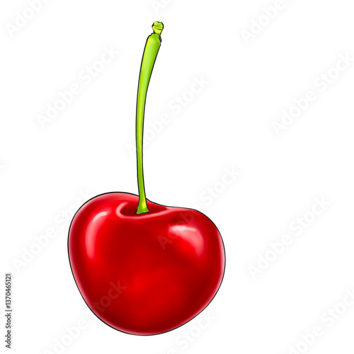 Illustration red cherry