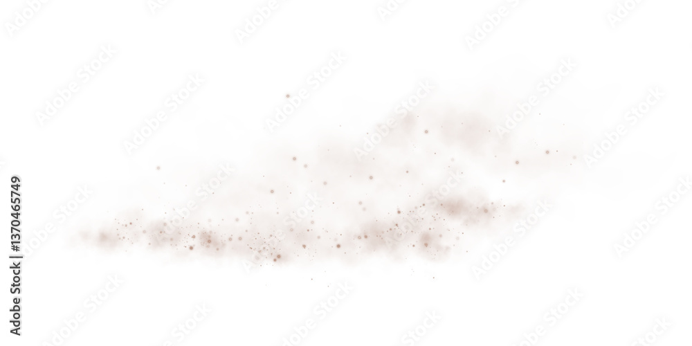 Magic chocolate brown smoke with glitter and small particles of twinkling stars. Fog with luminous particles. Chocolate brown vapor with stardust. PNG. Magic chocolate brown smoke with glitter and small particles of twinkling stars. Fog with luminous particles. Chocolate brown vapor with stardust. PNG.
