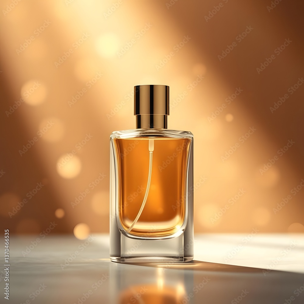Enchanting Glow: Glass Perfume Bottle in Modern Minimalism Enchanting Glow: Glass Perfume Bottle in Modern Minimalism