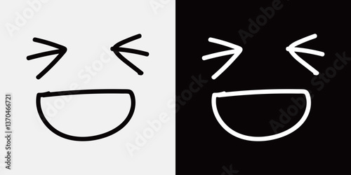シンプルな手描き感情のセット

