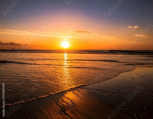 Sunset Over the Sea