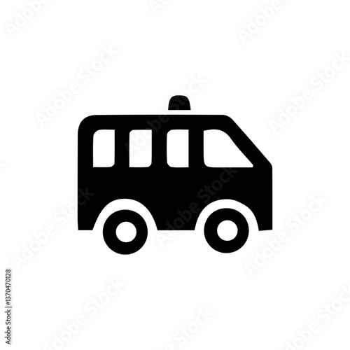 Ambulance icon with transparent background