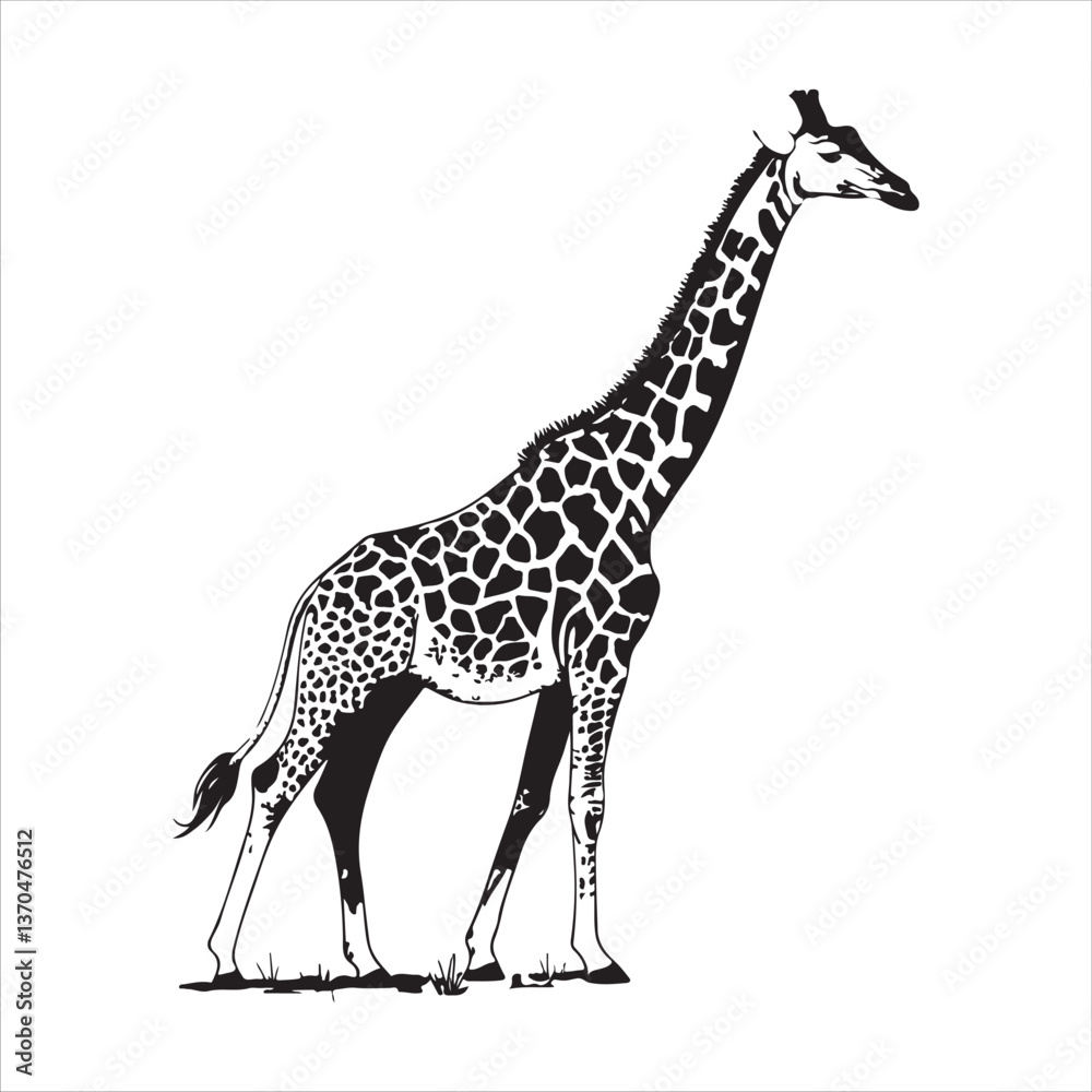 Naklejka premium Giraffe Vector