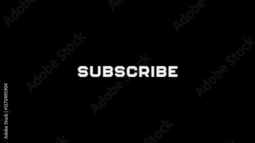 subscribe text animation