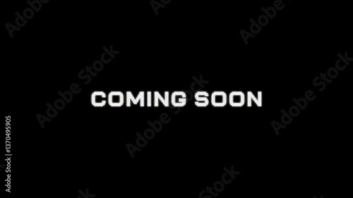 coming soon text animation