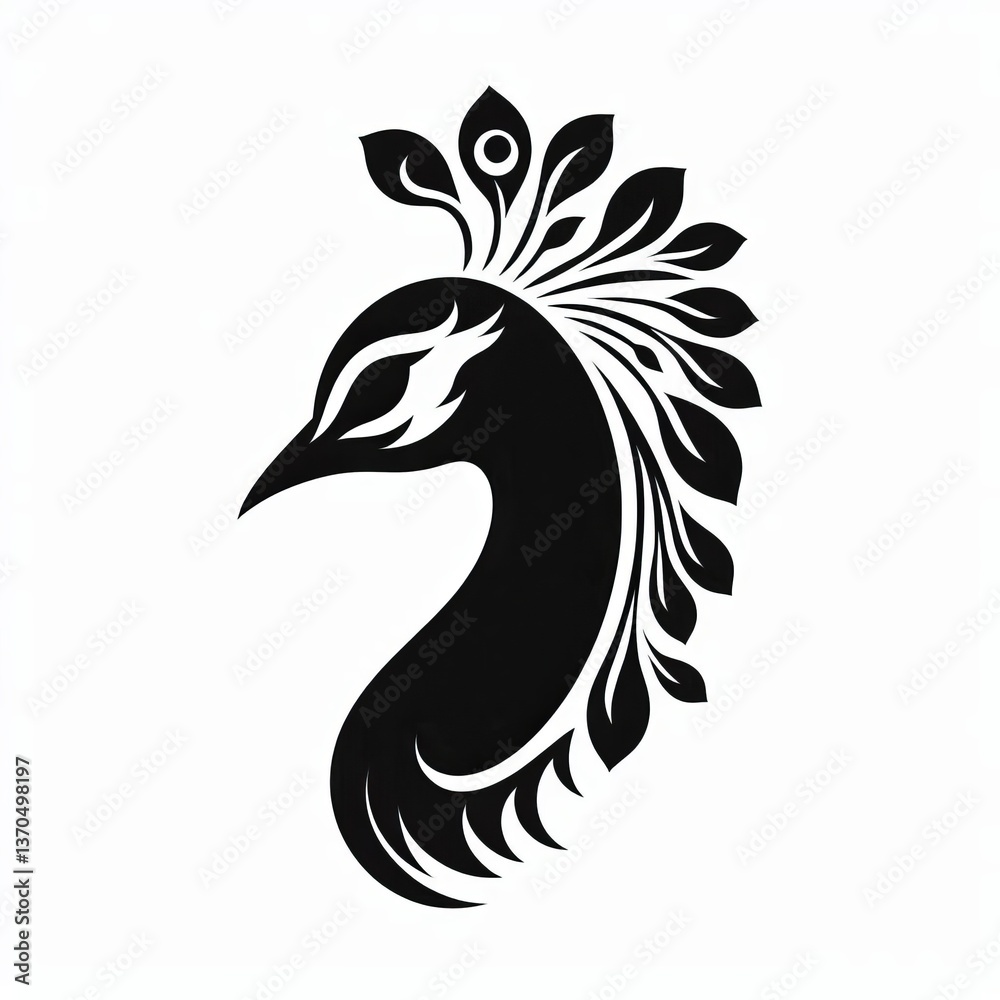 Fototapeta premium Nature-Inspired Silhouette Art of Various Birds