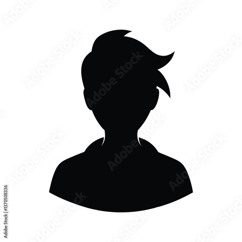 vector silhouette of a man